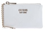 GUESS Jena Zip Pouch White Logo