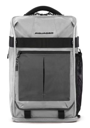 PIQUADRO Arne Bike - Laptop Backpack With LED Light Grey