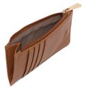 L.CREDI Filippa Card Holder Cognac