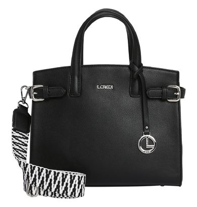 L.CREDI Isante Handle Bag Black