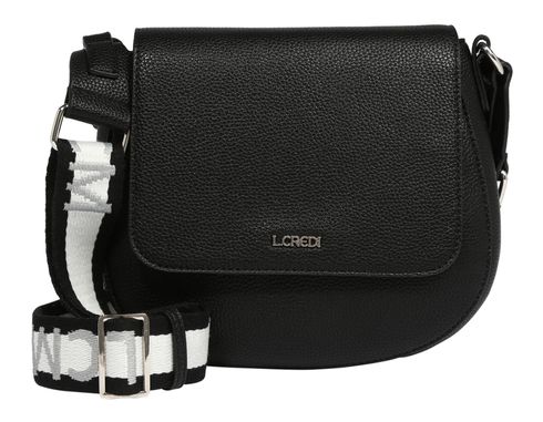 L.CREDI Kristie Flap Bag Black