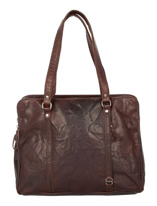 SPIKES & SPARROW Kansas Shoulderbag Dark Brown