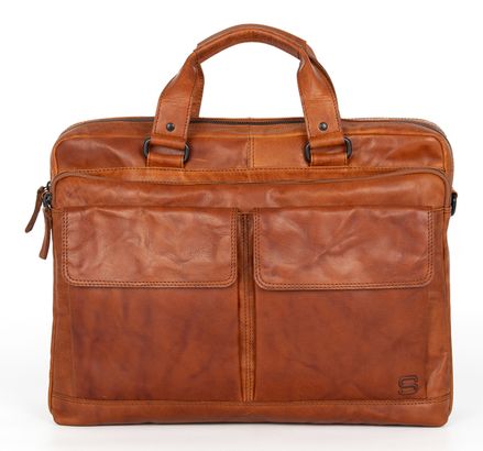 SPIKES & SPARROW Robert Business Bag Brandy