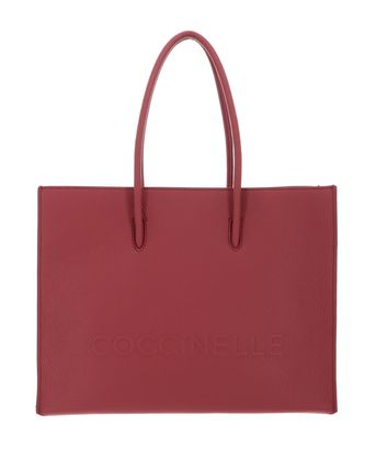 COCCINELLE Maxi Log Handbag Grained Leather Pot