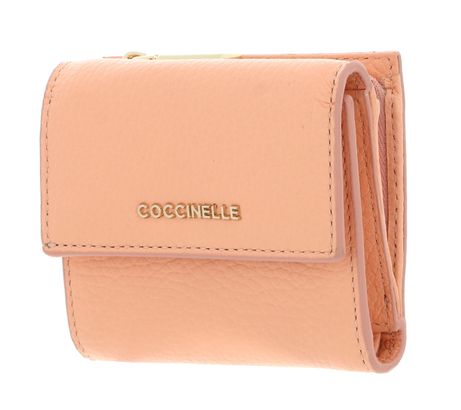 COCCINELLE Metallic Soft Wallet Grained Leather Sunrise