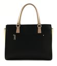 LANCASTER Smooth Tote Bag L Noir - Nude Clair - Nude Foncé