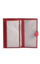 LANCASTER Smooth Checkbook Holder Rouge