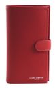 LANCASTER Smooth Checkbook Holder Rouge
