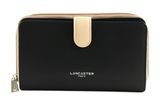 LANCASTER Smooth Back To Back Organizer Wallet Noir - Nude Clair - Nude Foncé