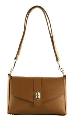 LANCASTER Top Double Crossbody Bag M CAMEL_IN_OR