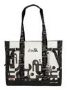 Anekke Peace & Love Nature Sixties Shopping Bag XL Black & White Anekke Peace & Love Nature Sixties Shopping Bag XL Black & White