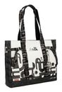Anekke Peace & Love Nature Sixties Shopping Bag XL Black & White Anekke Peace & Love Nature Sixties Shopping Bag XL Black & White
