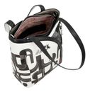 Anekke Peace & Love Nature Sixties Tote Bag With Shoulder Strap Black & White