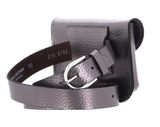Vanzetti Glitter Radiance Belt & Belt Bag Gun Metal