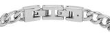 FOSSIL Textured Plaque Bracelet Silver