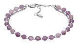 FOSSIL All Stacked Up Multi-Row Bracelet Amethyst Purple FOSSIL All Stacked Up Multi-Row Bracelet Amethyst Purple