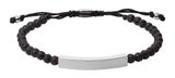 FOSSIL Semi-Precious Plaque Bracelet Black