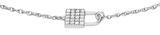 FOSSIL Sterling Lock Bracelet Silver