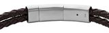 FOSSIL Heritage D-Link Leather Bracelet Brown