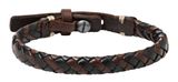 FOSSIL Leather Bracelet Brown FOSSIL Leather Bracelet Brown