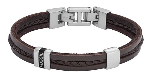 FOSSIL Leather Essentials Bracelet Brown