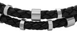FOSSIL Leather Essentials Bracelet Black
