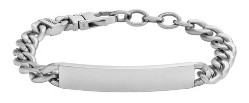 FOSSIL Drew Plaque Bracelet Silver