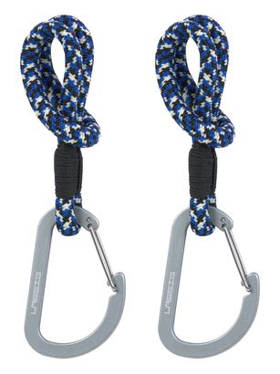 Lässig CAS MIX Stroller Hooks Cord 2 pcs Black / Blue / Vanilla