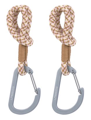 Lässig CAS MIX Stroller Hooks Cord 2 pcs Camel / Vanilla / Lavender