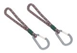 Lässig CAS MIX Stroller Hooks Cord 2 pcs Green / Lavender / Deep Red
