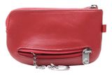 Esquire New Silk Key Case with Zip Red
