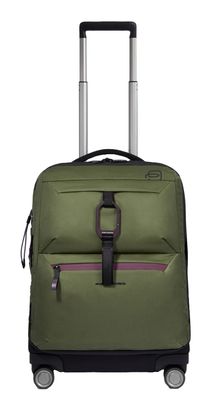 PIQUADRO Corner 2O Slim 4 Wheeled Cabin Trolley Green