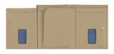 bugatti Secure Slim Special Zip Mini Wallet Beige