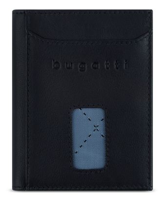 bugatti Secure Slim Special Zip Mini Wallet Black