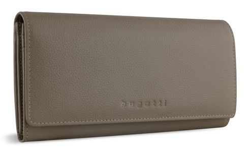 bugatti Mira Ladies Long Wallet With Flap Taupe bugatti Mira Ladies Long Wallet With Flap Taupe