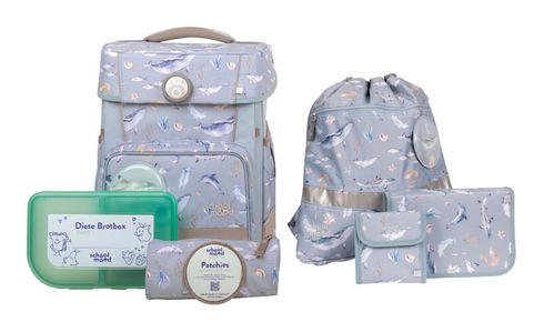 School-Mood Champion Nordic Collection Schulranzen-Set 7-teilig Aqua