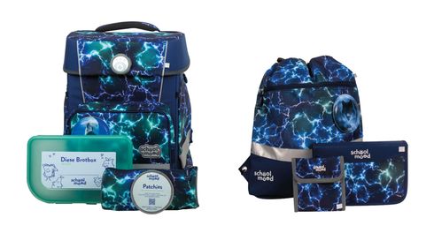 School-Mood Champion Maxx mit LED Patchy Schulranzen-Set 7-teilig Felix