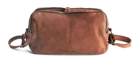 HAROLD'S Submarine Handbag Triple Cognac