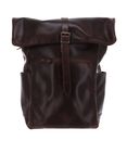 BUCKLE & SEAM Norman Dot Leather Backpack Brown