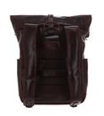 BUCKLE & SEAM Norman Dot Leather Backpack Brown