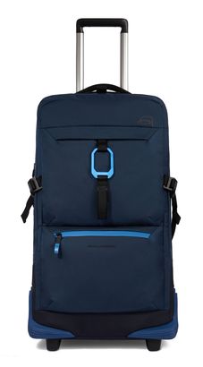 PIQUADRO Corner 2O Wheeled Duffel Bag Blue