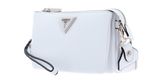 GUESS Latona Mini Tri Compartment Top Zip White