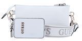 GUESS Latona Mini Tri Compartment Top Zip White