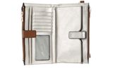 GUESS Meridian Double Zip Organizer Cognac GUESS Meridian Double Zip Organizer Cognac