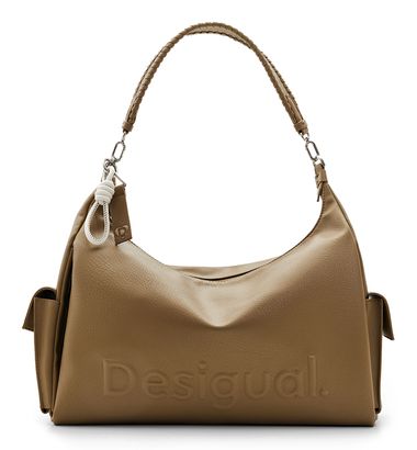 Desigual Half Logo 24 Shoulder Bag Green