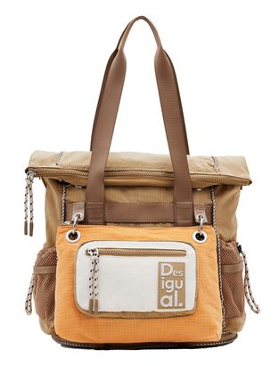 Desigual Modularis Ripstop Voyager Backpack Beige Safari