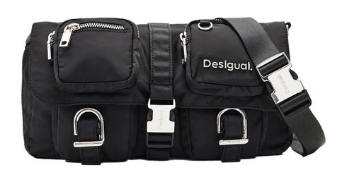 Desigual Palvinder Tromso Satin Crossbody Bag Black