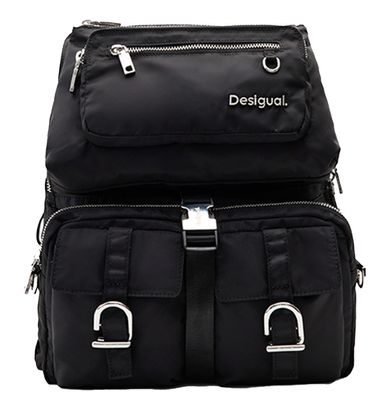 Desigual Palvinder Seul Satin Devedex Backpack Black