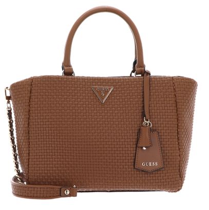 GUESS Etel Girlfriend Satchel Bag Cognac