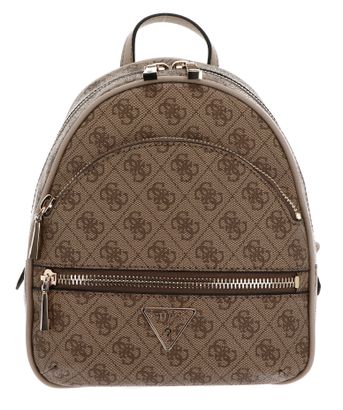 GUESS Manhattan Backpack M Latte Logo